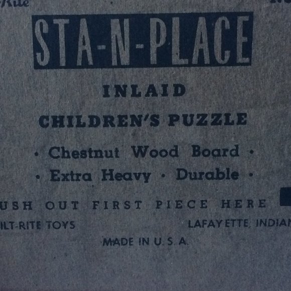 Built Rite Sta-N-Place Puzzle#18 Kid's Ball Game - Picture 6 of 6